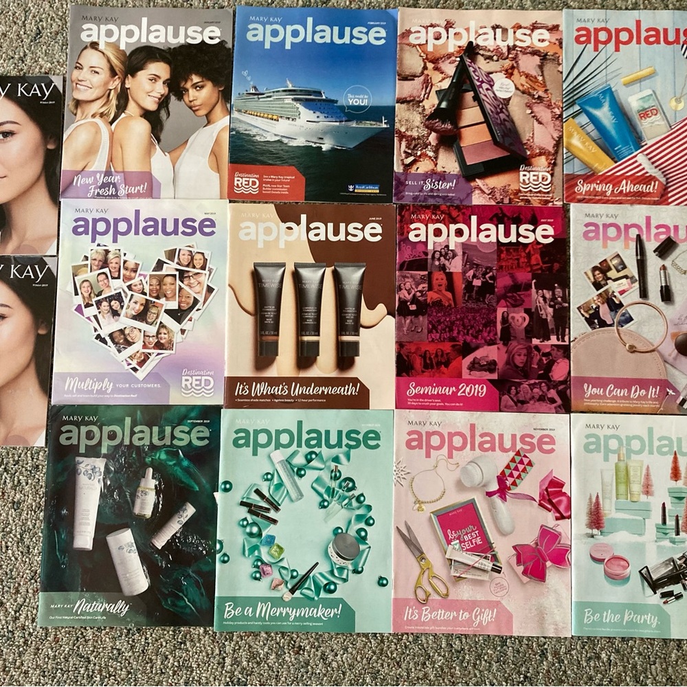 MARY KAY APPLAUSE MAGAZINES Jan-Dec 2019 Consultant Back Issues THE LOOK